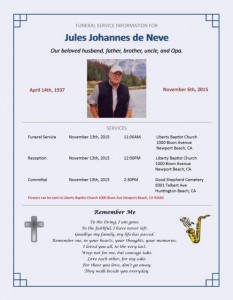 2015-Jules deNeve Announcement